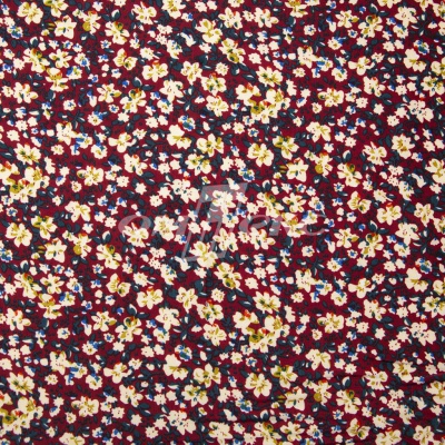 Плательная ткань "Софи" 5.1, 75 гр/м2, шир.150 см, принт растительный - купить в Златоусте. Цена 243.96 руб.