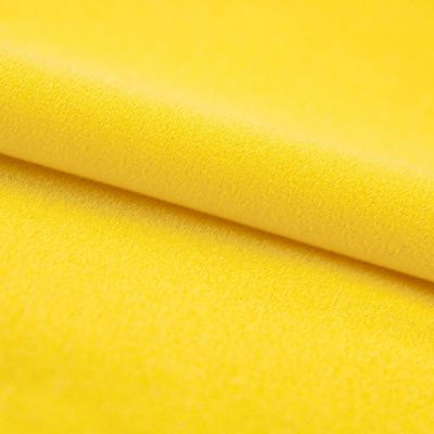 Креп стрейч Амузен 12-0752, 85 гр/м2, шир.150см, цвет жёлтый - купить в Златоусте. Цена 194.07 руб.