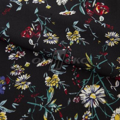 Плательная ткань "Фламенко" 6.2, 80 гр/м2, шир.150 см, принт растительный - купить в Златоусте. Цена 239.03 руб.