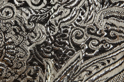 Ткань костюмная жаккард №11, 140 гр/м2, шир.150см, цвет тем.серебро - купить в Златоусте. Цена 383.29 руб.