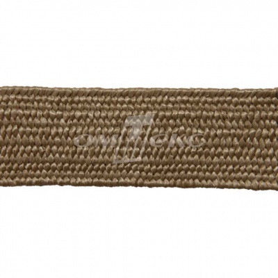 Тесьма отделочная полипропиленовая плетеная эластичная #2, шир. 40мм, цв.- соломенный - купить в Златоусте. Цена: 50.99 руб.