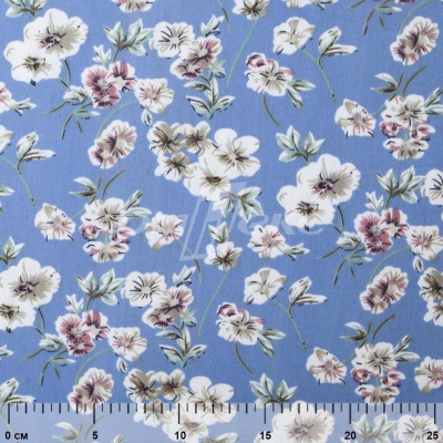 Плательная ткань "Фламенко" 12.1, 80 гр/м2, шир.150 см, принт растительный - купить в Златоусте. Цена 241.49 руб.