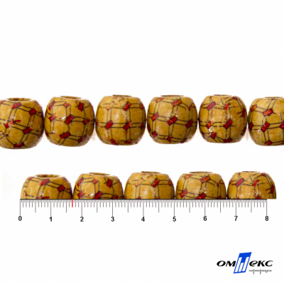 0189-Бусины деревянные "ОмТекс", 17 мм, упак.50+/-3шт - купить в Златоусте. Цена: 83.66 руб.