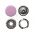 Кнопка рубашечная (закрытая) 9,5мм - эмаль, цв.003 - розовый - купить в Златоусте. Цена: 5.74 руб.