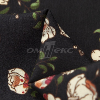 Плательная ткань "Фламенко" 3.1, 80 гр/м2, шир.150 см, принт растительный - купить в Златоусте. Цена 239.03 руб.