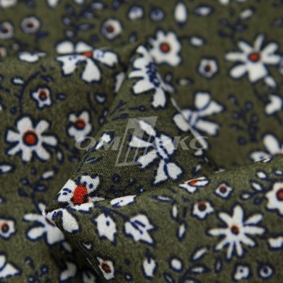 Плательная ткань "Фламенко" 11.2, 80 гр/м2, шир.150 см, принт растительный - купить в Златоусте. Цена 259.21 руб.
