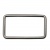 Рамка металлическая прямоугольная, 40 х 15 мм- тём.никель - купить в Златоусте. Цена: 4.60 руб.