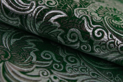 Ткань костюмная жаккард, 135 гр/м2, шир.150см, цвет зелёный№4 - купить в Златоусте. Цена 441.94 руб.