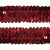 Тесьма с пайетками 3, шир. 30 мм/уп. 25+/-1 м, цвет красный - купить в Златоусте. Цена: 1 087.39 руб.
