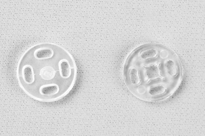 Кнопки пришивные пластиковые 11,5 мм, блистер 24шт, цв.-прозрачные - купить в Златоусте. Цена: 59.44 руб.